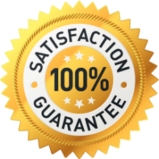 100% satisfaction guarantee